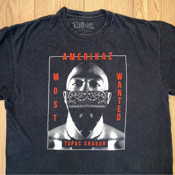 Tupac Shakur America’s Most Wanted T-Shirt Size 2XL - Picture 2 of 3